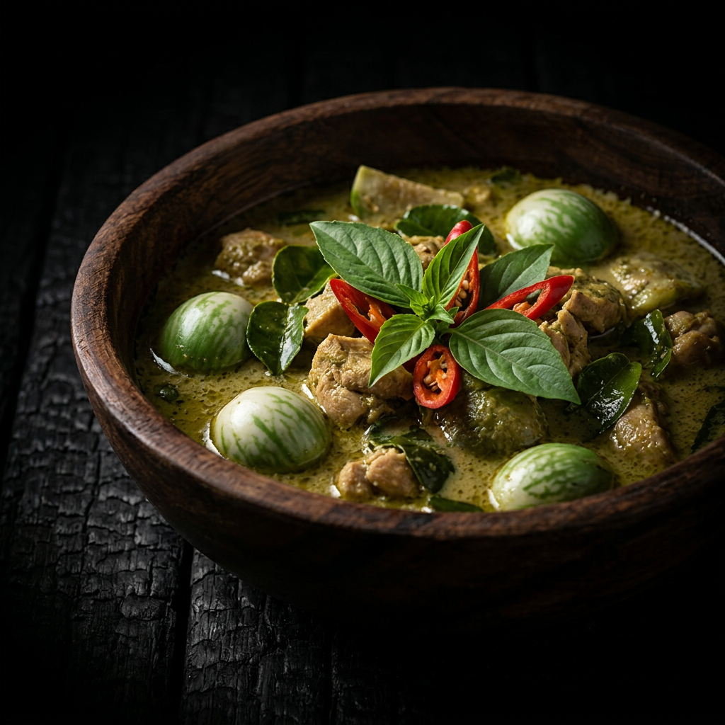 Green Curry from the menu